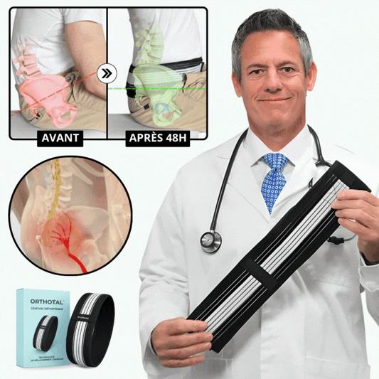 Ceinture Orthopédique – Soulagement Lombaire & Sciatique